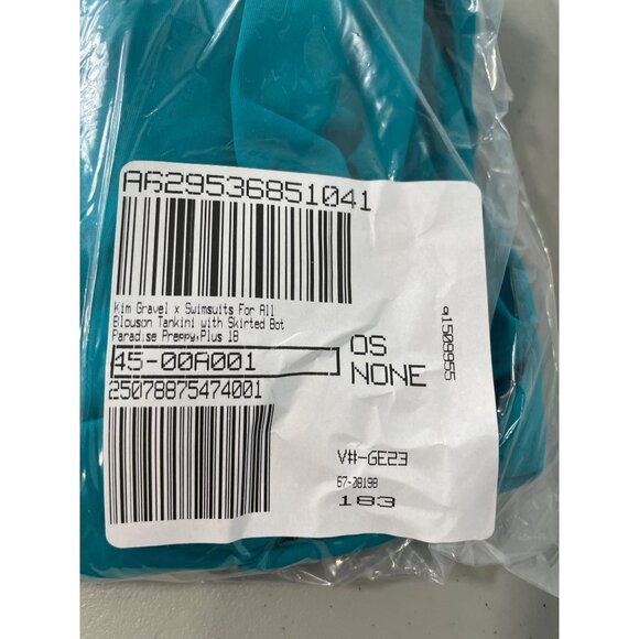 Kim Gravel X Swimsuits For All Swim Skirt Plus Size 18W Teal Summer Beach Resort - Picture 3 of 9